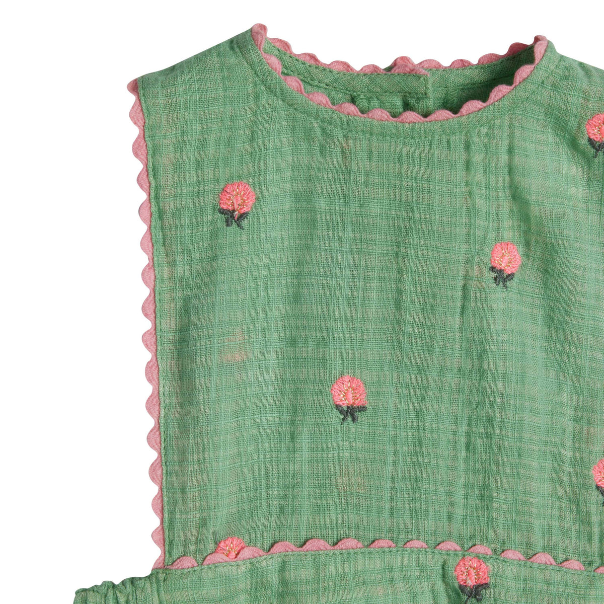 Barboteuse Peony - Fleurs vert