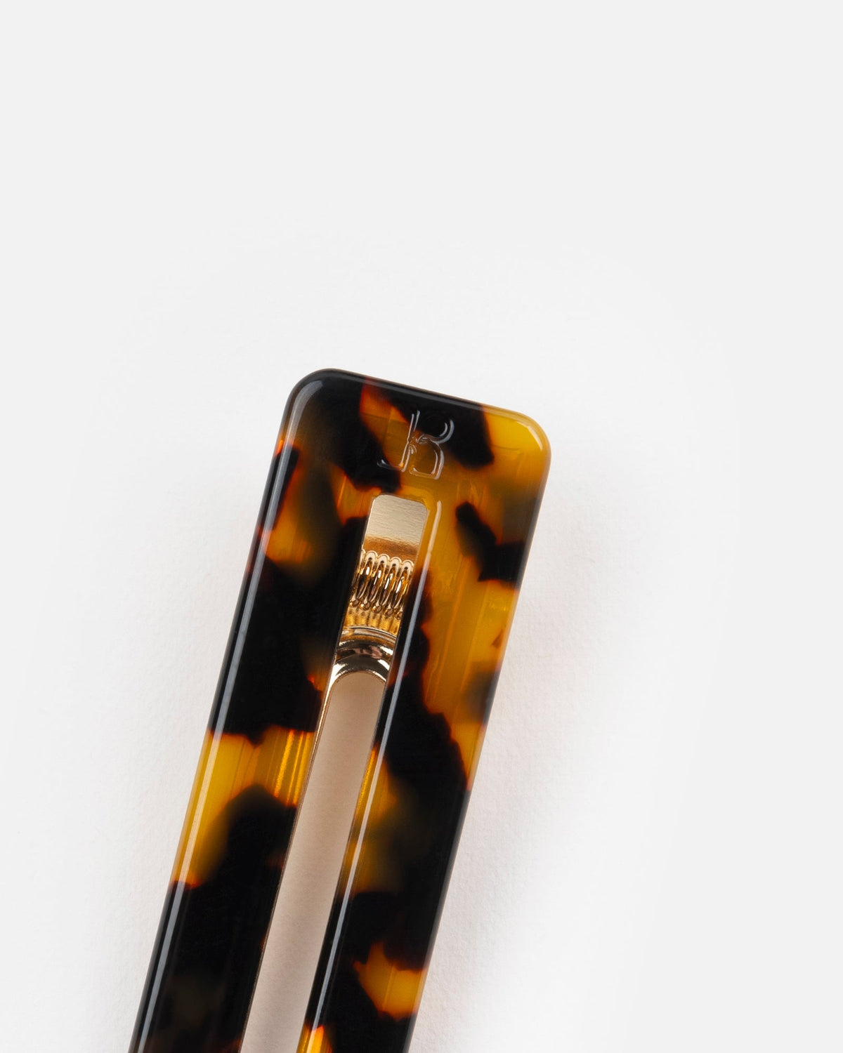 Barrettes Rectangle - Écaille