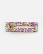 Barrettes Rectangle - Magenta Et Vert