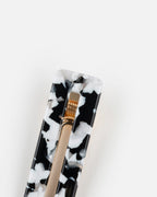 Barrettes Rectangle - Noir Et Blanc