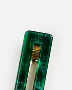 Rectangle Barrettes - Green