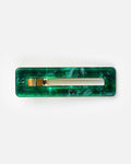 Rectangle Barrettes - Green