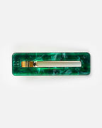 Rectangle Barrettes - Green