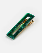 Rectangle Barrettes - Green