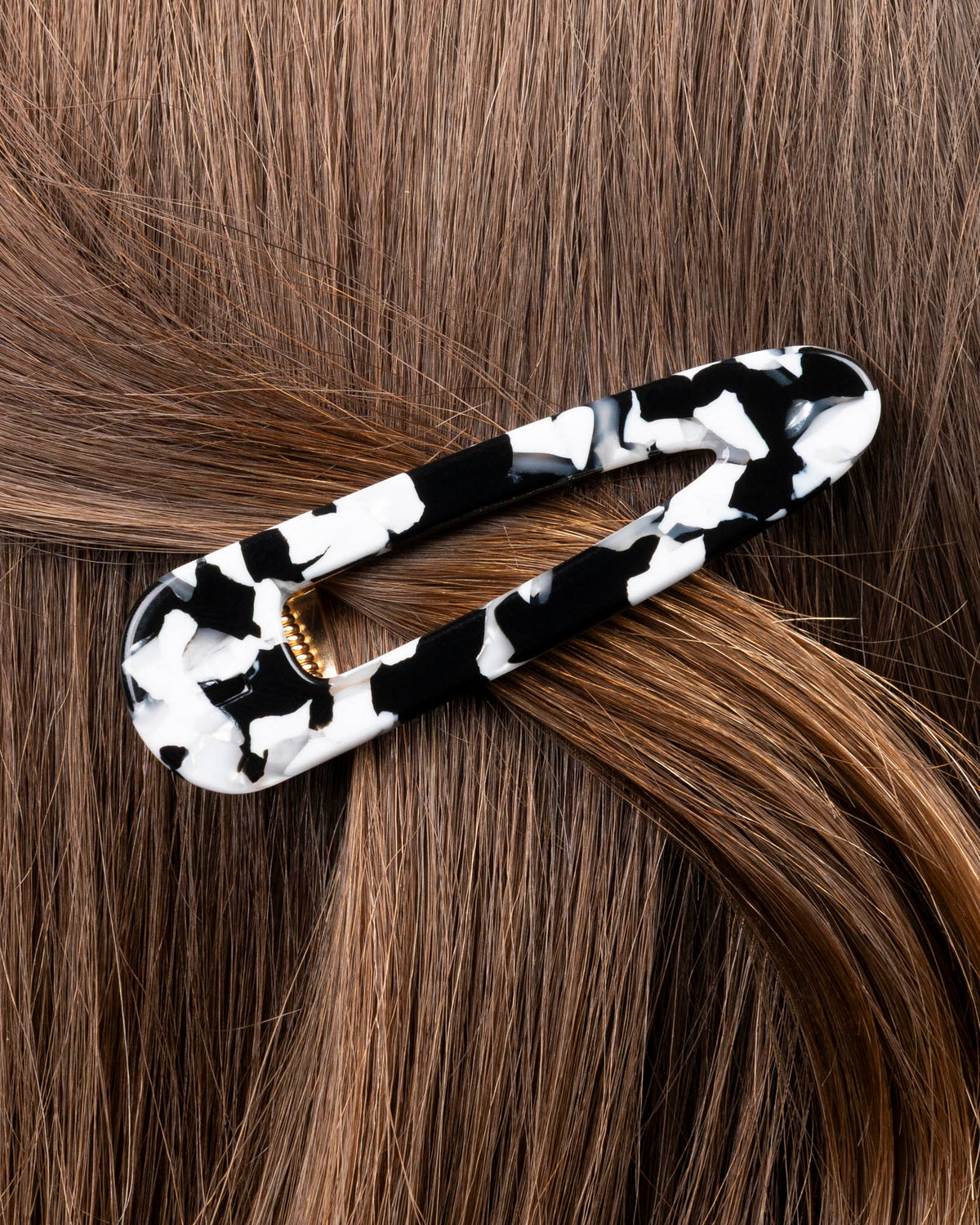 Barrettes Triangle - Noir Et Blanc