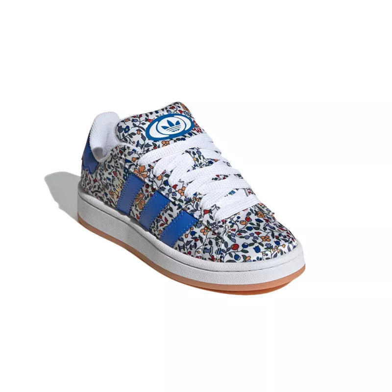 Adidas Originals Campus 00S X Liberty London Junior Sneakers - White And Sky Blue