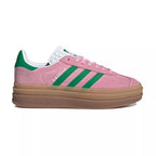 Baskets Adidas Originals Gazelle Bold W - Rose/Vert Bouteille