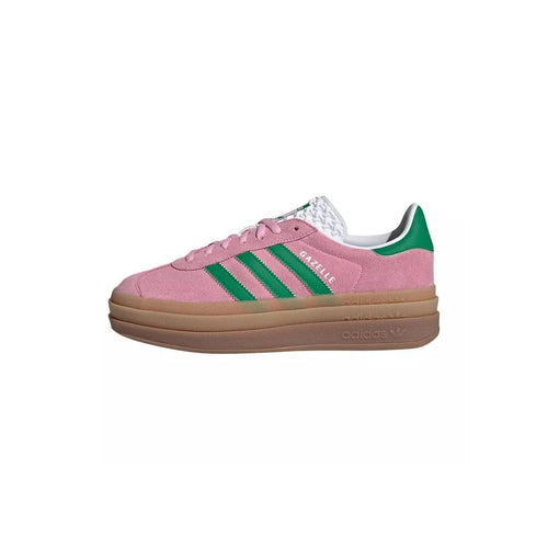 Baskets Adidas Originals Gazelle Bold W - Rose/Vert Bouteille