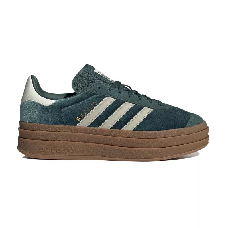Zapatillas Adidas Originals Gazelle Bold W - Verde/Crudo