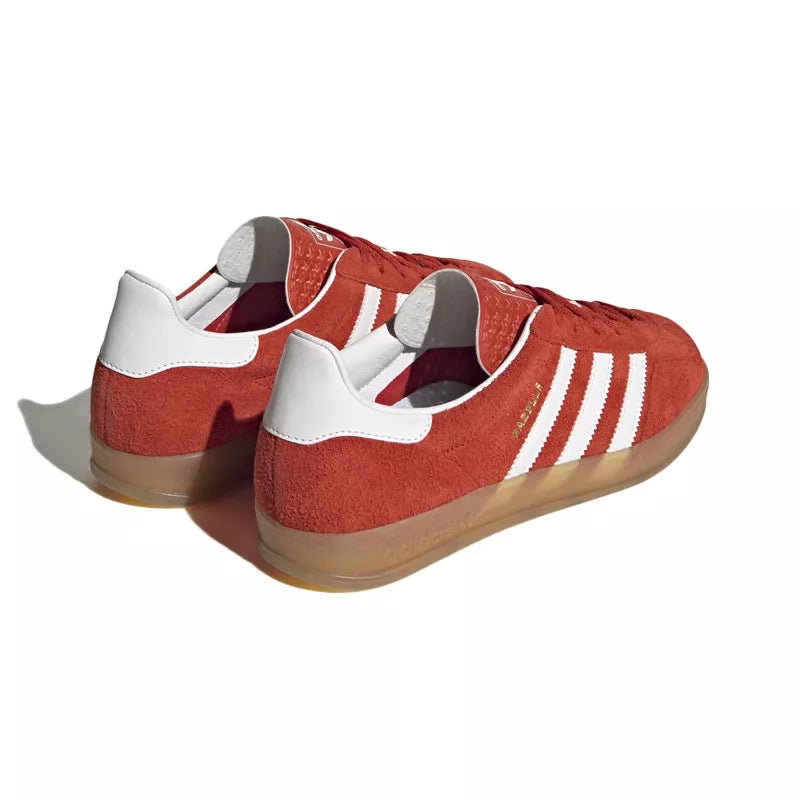 Baskets Adidas Originals Gazelle Indoor - Orange, Blanc.