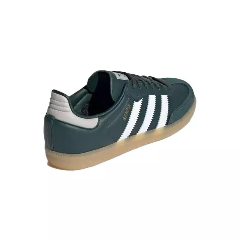 Adidas - Zapatillas Originals Samba OG Junior - Verde Oscuro, Blanco, Gris