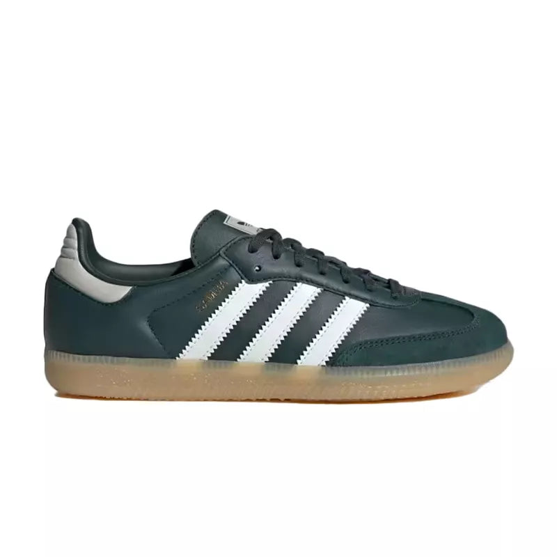 Adidas - Zapatillas Originals Samba OG Junior - Verde Oscuro, Blanco, Gris