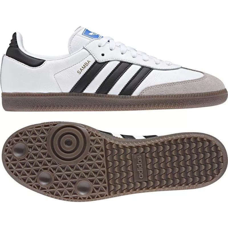 Baskets Adidas Originals Samba Og - Blanc, Gris, Noir, Marron