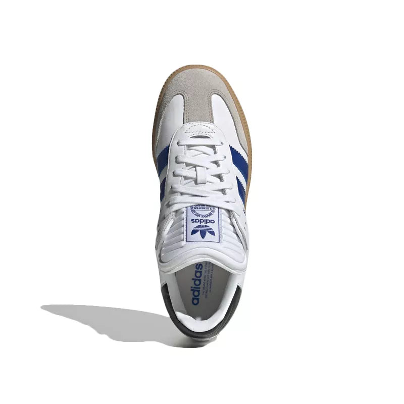 Baskets Adidas Originals Samba Xlg - Blanc/Bleu Royal/Gum