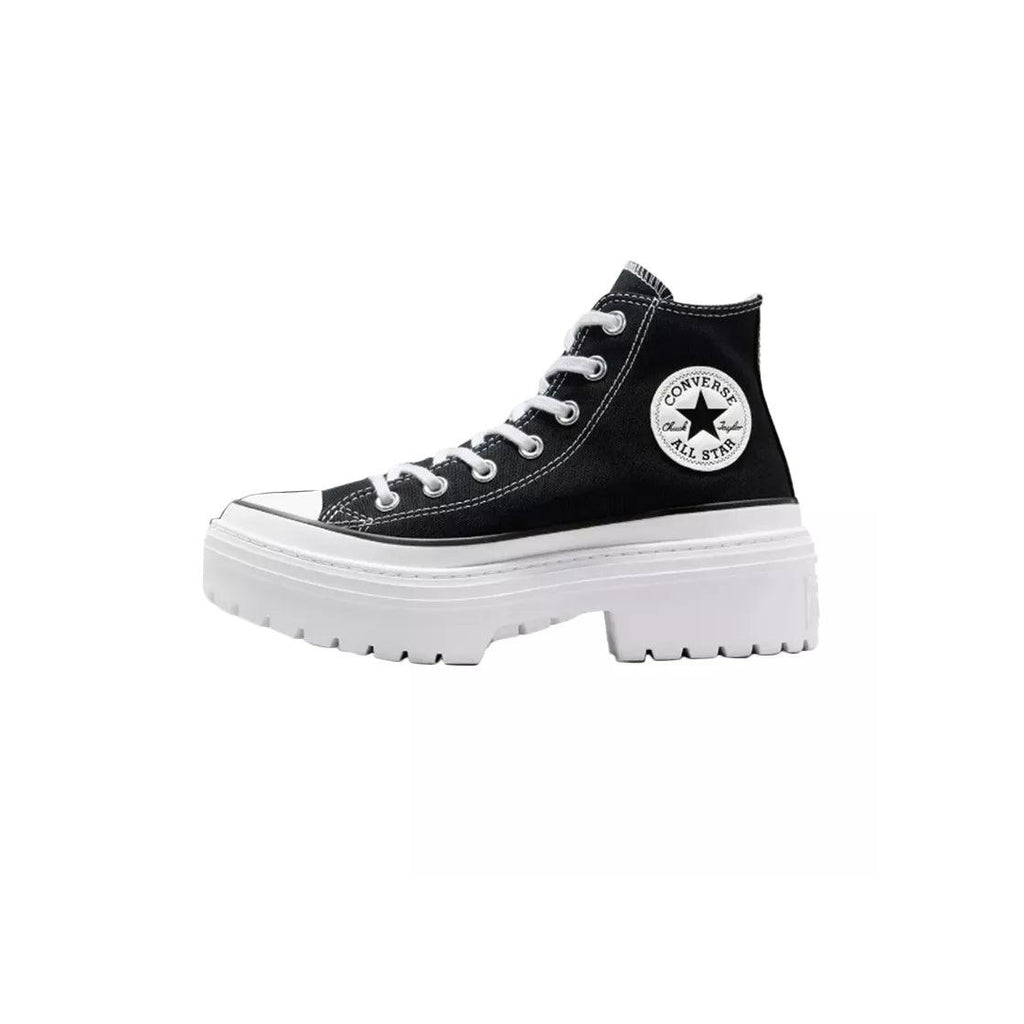 All Star Lugged Heel Platform Sneakers - Black/White