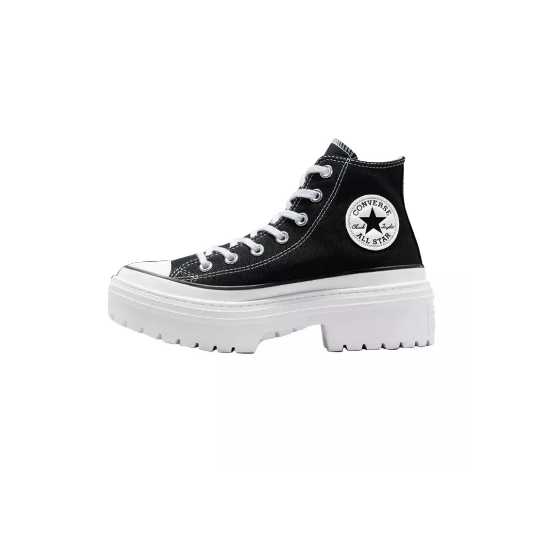 All Star Lugged Heel Platform Sneakers - Black/White