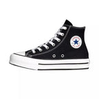 Converse Canvas All Star Lift Hi Jr Trainers - Black/White