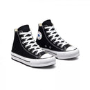Baskets Converse Canvas All Star Lift Hi Jr - Noir/Blanc