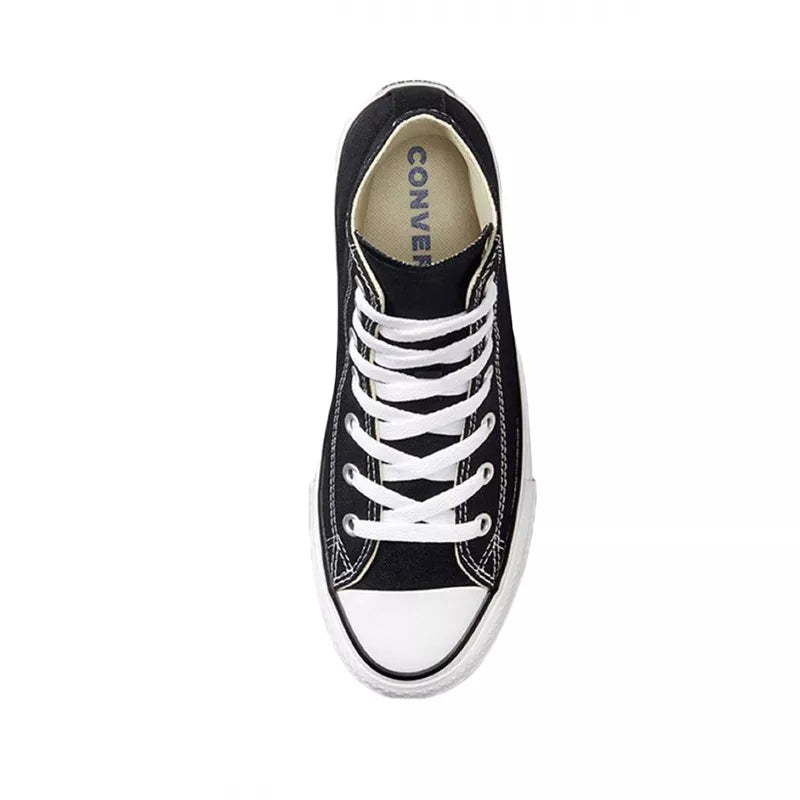 Converse Canvas All Star Lift Hi Jr Trainers - Black/White