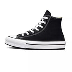 Converse Canvas All Star Lift Hi Jr Trainers - Black/White