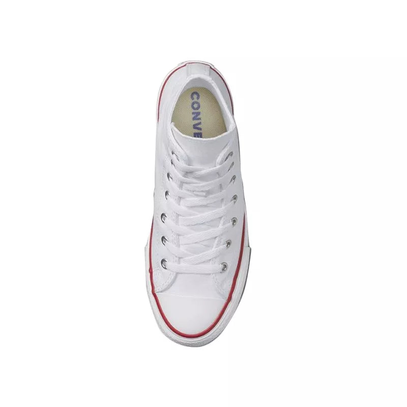 Zapatillas Converse Canvas All Star Lift Hi Jr - Blanco/Azul