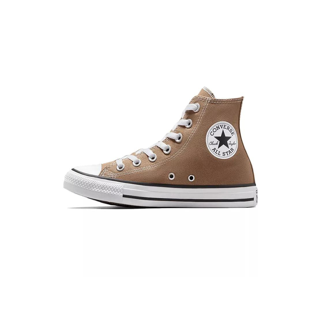 Canvas Hi Sneakers - Brown
