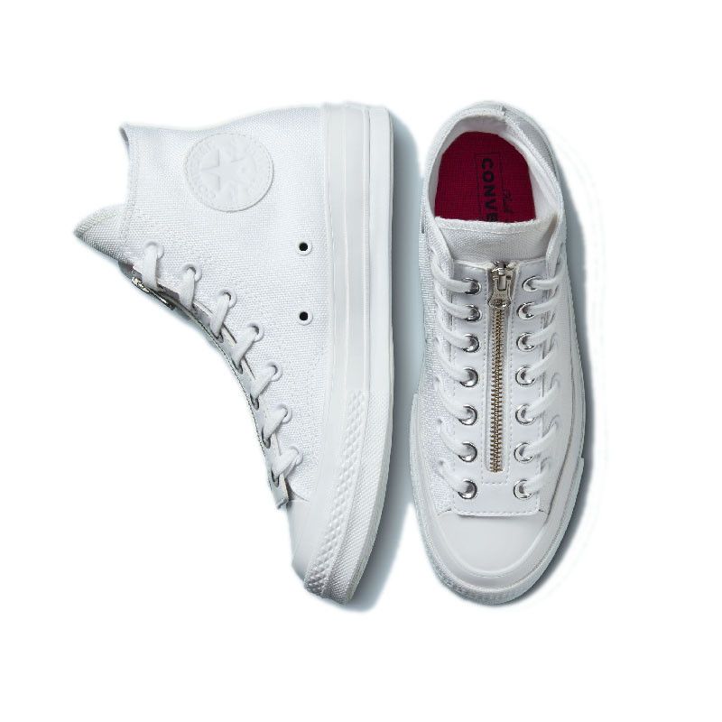 Baskets Chuck 70 Zip Hi - Blanc - Mixte