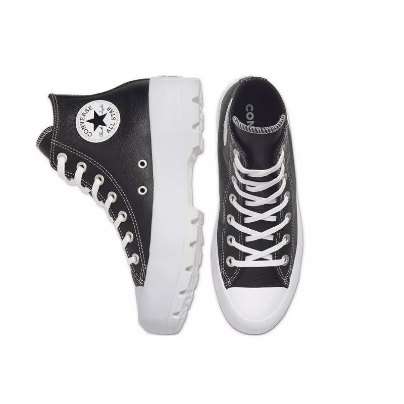 Baskets Converse Chuck Taylor All Star Lugged Leather - Noir, Blanc.