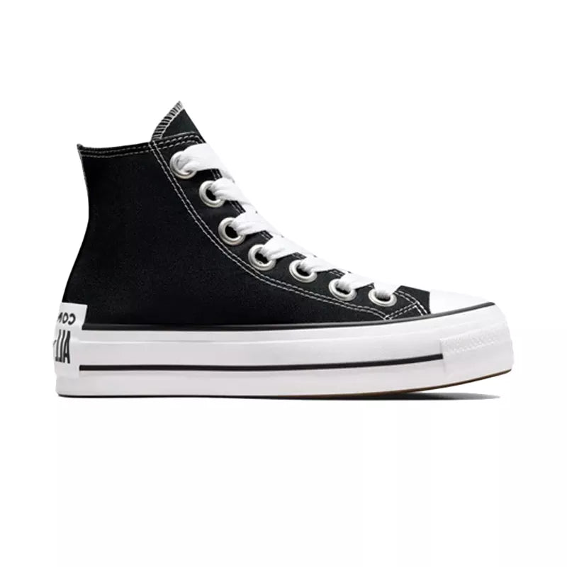 Zapatillas Converse Hi All Star Lift - Negro/Blanco