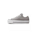 Canvas Hi Platform Sneakers - Gray