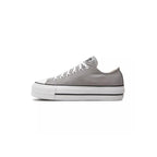 Canvas Hi Platform Sneakers - Gray