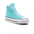 Canvas Hi Platform Sneakers - Blue