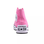 Canvas Hi Platform Sneakers - Pink/White