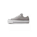 Platform Canvas Hi Trainers - Grey