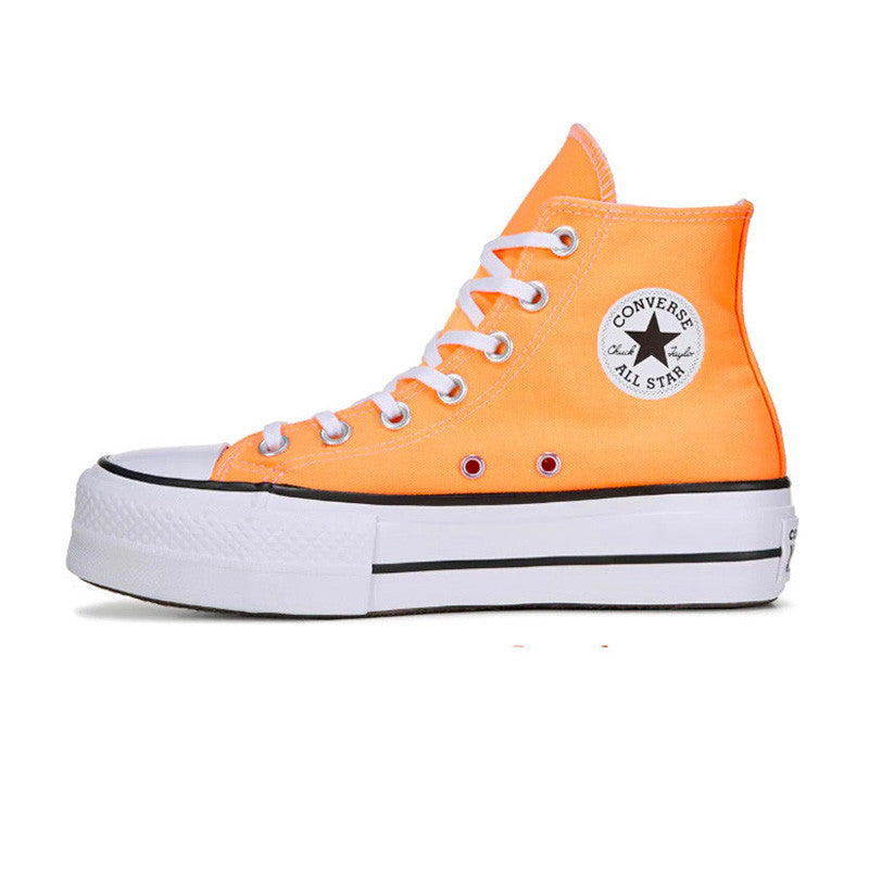 Baskets Platforme Canvas Hi - Orange