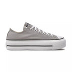 Platform Canvas Hi Trainers - Grey