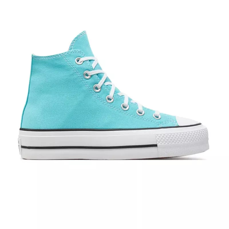 Canvas Hi Platform Sneakers - Blue
