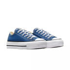 Baskets Platforme Canvas Hi - Bleu Et Blanc