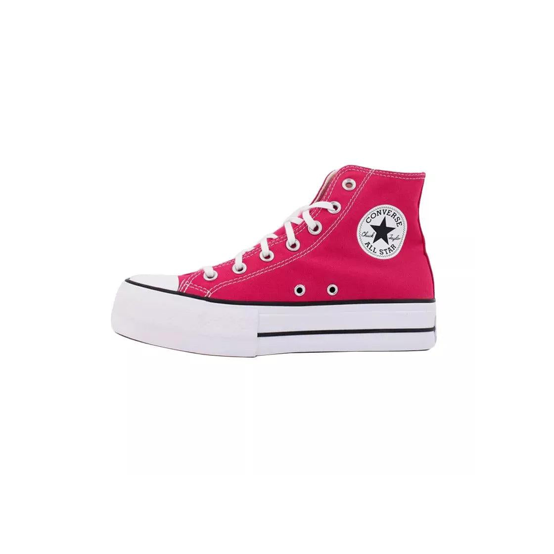 Baskets Platforme Canvas Hi - Rose/Blanc