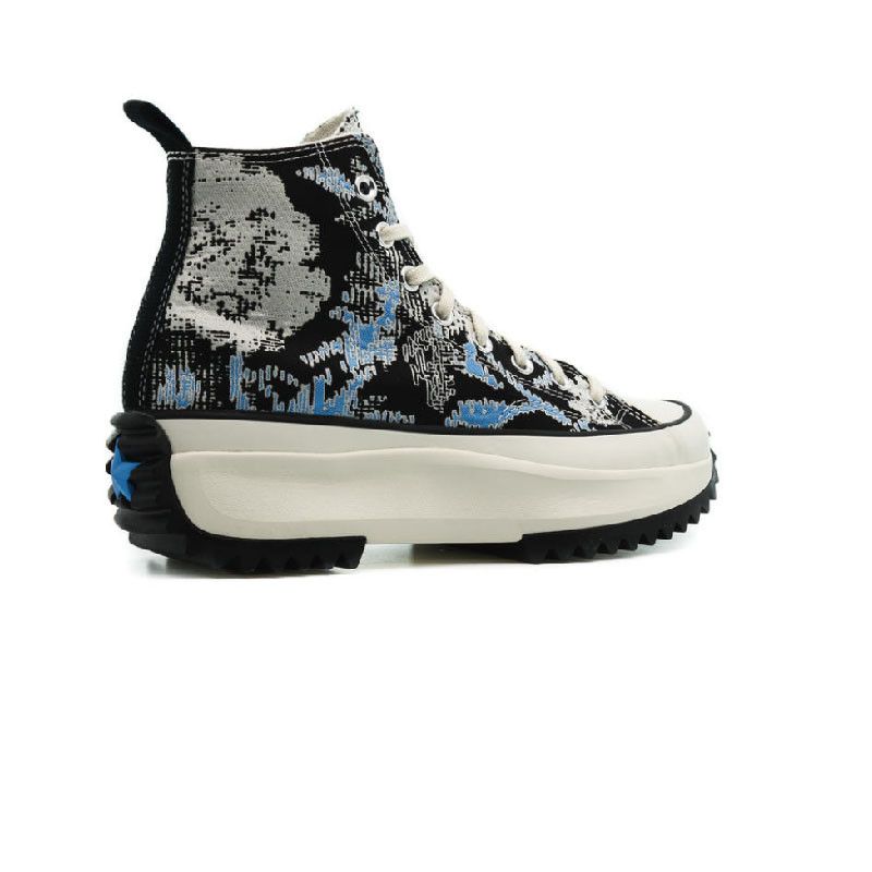 Baskets Converse Run Star Hike Hi - Noir Et Bleu