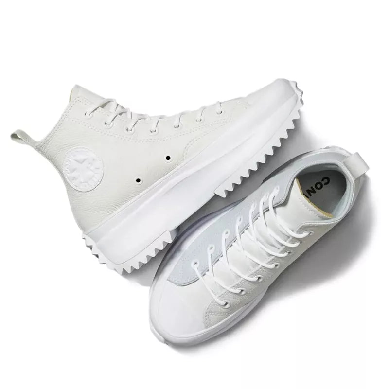Baskets Run Star Hike Hi Cuir - Bleu Ciel