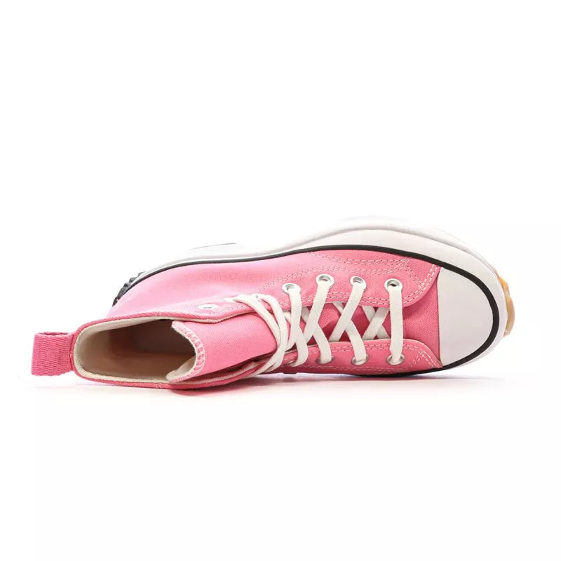 Converse Run Star Hike Hi Sneakers - Pink/White