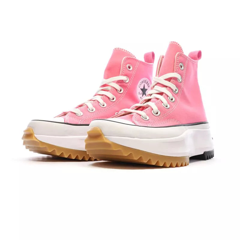 Converse Run Star Hike Hi Sneakers - Pink/White