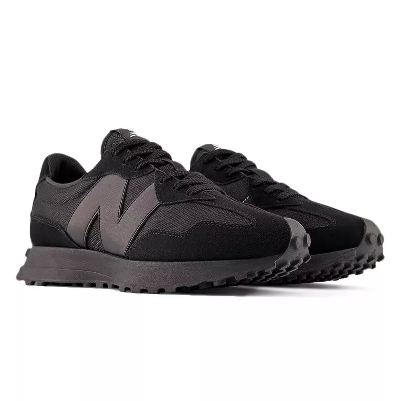 New Balance 327 Sneakers - Black/Black - Mixed