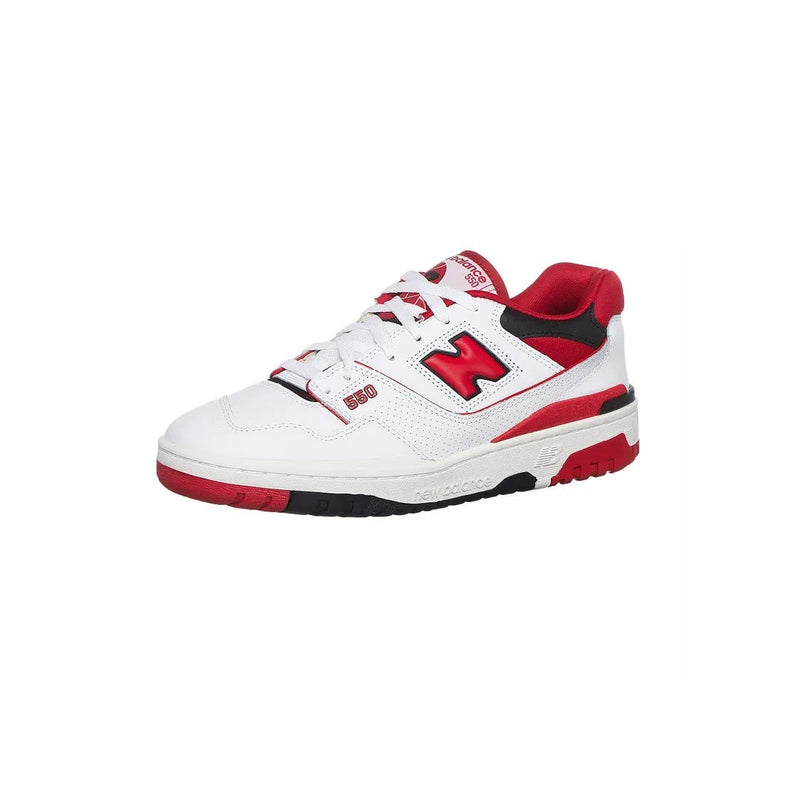 Baskets Bb550 - Blanc Et Rouge