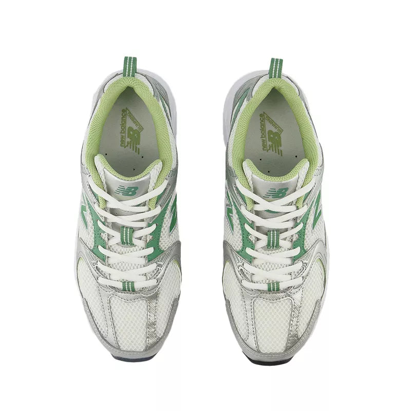 Baskets Mr530 - Blanc, Argent, Vert, Noir