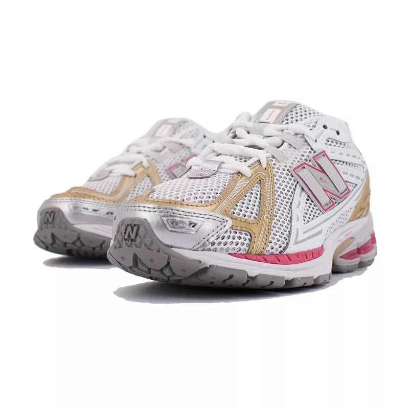 U1906 Sneakers - White, Silver, Gold