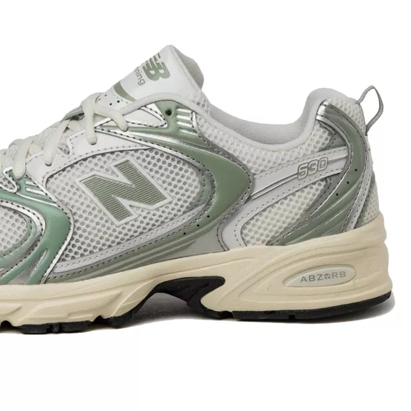 Baskets New Balance U530 - Blanc/Argent/Vert