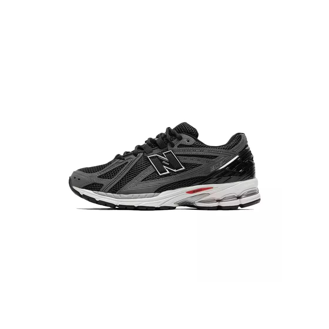 Black, Gray, White Sneakers.