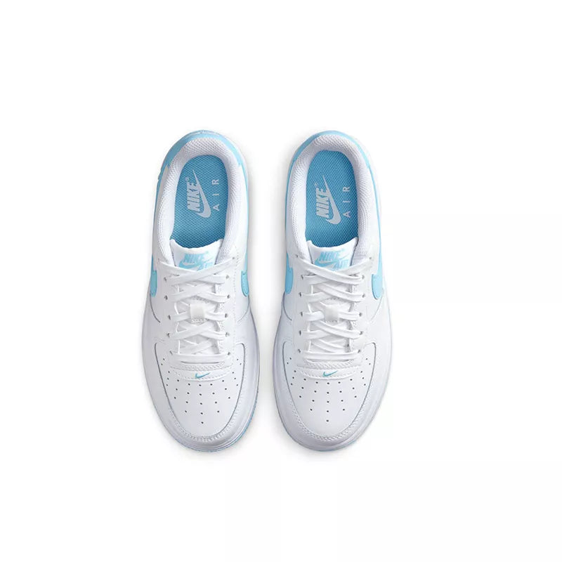 Zapatillas Air Force 1 (Gs) - Blanco y azul cielo